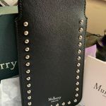 Mulberry Authentic ENGLAND Calf leather/studs card/phone holder Photo 0