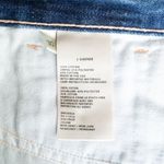 L'Agence Jolene Newberry Medium Blue Distressed Mini Skirt - Size 30 - US 8-10 Photo 9