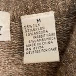 Extra Energy Vintage By De Rotchild Silk Angora block square print sweater M Brown Size M Photo 3