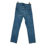 Veronica Beard  Ines Girlfriend Jeans High Rise Cropped Frayed Hem Chic Denim 24" Photo 1