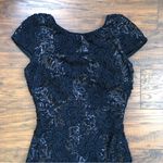 Dress the Population  • Marcella Dress black lace & sequin sheath cap sleeve Photo 2