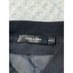 Doe & Rae  Black Ruched Sleeve Bomber Jacket Women's Size S Photo 5