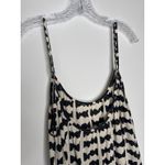 Bel Kazan Bow Print Maxi Dress Black White Ruffle Hem Boho Resort large Photo 9