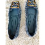 SARTO Blue Woven Square Buckle Ballet Flats Comfort Slip On‎ Shoes Size 8 Photo 4