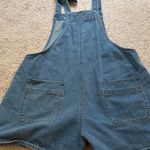 Denim Overalls Shorts Blue Size XL Photo 5