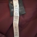 Lululemon Wunder Train HR Tight 25" Shiny Foil Burgundy Red Leggings Size 16 Photo 6