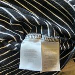 Jones New York Black and White Striped Cardigan Collared V-Neck Long Sleeve SZ S Photo 10