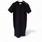 Sézane Sèzane Emy Black Midi Dress Photo 4