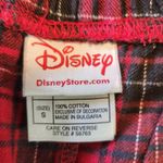 Disney Vintage  Plaid Mickey Mouse Red Pajama Pants Size Small Unisex Photo 4