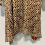 Indigo Soul 3XL Beige Brown Crochet Hi Lo Tunic Dress Sparkle Harvest Boho Earth Tan Size 3X Photo 1