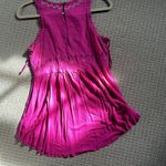 Free People  top lined to waist beaded detail hot pink S Photo 2