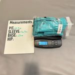 Kate Rosy Women's Small Blue‎ Teal Double Button Blazer Long Sleeve Jacket Blue Photo 10