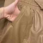 Open Edit Womens Small Faux Leather Wide Leg Pants ElastiC waist Photo 3