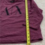 Armani Exchange  AX Womens Maroon Embroidered Logo Crop Sweatshirt Small Photo 7