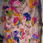 Floral Sequin Dress Multi Photo 3