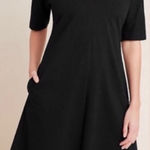 Anthropologie Velvet by Graham & Spencer Black V-Neck Midi Dress Size 3X Photo 0