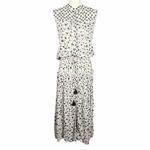 Poupette St. Barth Maxi Dress Size Medium White Print Sleeveless Shirtdress Photo 2