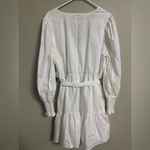 Eloquii  Elements Tiered Dress With Sleeve Lace Insert Size 18 New White Cotton Photo 2