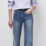 NWT Nili Lotan Classic Crew Neck Light Lavender Tie Dye Sweatshirt Purple Size XS Photo 0