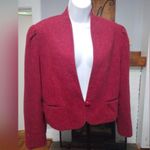Vintage Steven Michaels One Button blazer Red Size 8 Photo 0