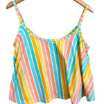 Matilda Jane Striped Swin Tank Top Women's Colorful Summer Beach Vacation Size S Photo 0