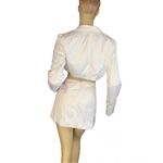 superdown  WHITE SATIN CUT-OUT MINI BLAZER DRESS "GRACEN" NWT (M) Photo 4