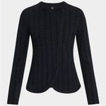 Emporio Armani Asymmetric Knit Jersey Zip-Front Jacket Size 44 Photo 15