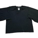 BCBGMAXAZRIA Marsha Sweater Oversized,Boxy Women's XS/S Black Wool Cotton V-Neck Photo 1