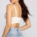 Windsor Brand new with tags , Glamorous Floral Sequin Cropped Bustier Photo 3