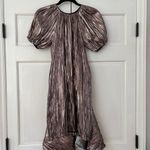 Ulla Johnson  Metallic Cheri Lamé Mini Dress Size 0 NWT‎ XS Gold Copper Wrap Bow Photo 5