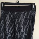 Nike Graphic Print Grey Black HyperCool High Waisted Athletic Workout Leggings Photo 2