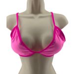 Two Tone Bright Pink String Bikini Set Womens Small Photo 0