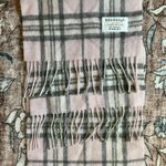Edinburgh 100% Lamb’s Wool Scotland Pink/Gray Plaid Fringe Scarf See Pics Pink Photo 6