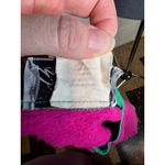 sweatshirt color blocked hot pink purple green 3 snaps Size XL Photo 9