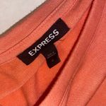 EXPRESS  Cinched Tie T-shirt Dress in Coral Peach - size medium Photo 4