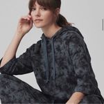 Pact  Tie Dye Cropped Sleeve Pullover Hoodie Sweatshirt Cotton Blend Large Photo 0