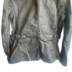 J.Crew Downtown Field Jacket Olive Green Size XS Waxed Cotton Outdoors Utility Photo 7