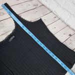 J.Crew  Pointelle tank top‎ Black XL BZ278 NWT Photo 6