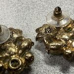 Betsey Johnson Flower AB Cluster Stud Earrings Rhinestone Fairycore Fairy USED Photo 6