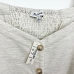 Madewell Corduroy Sweetheart Smocked-Back Top Photo 3
