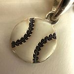 Cookie Lee silver tone link baseball charm bracelet Photo 1