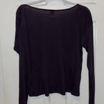 Victoria's Secret Victoria Sport Purple Long Sleeve Cross Front Crop Top Size Small Photo 1