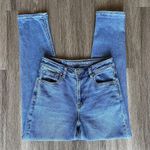 American Eagle  Stretch Mom Jeans Classic Blue High Rise Tapered Ankle Length 0 Photo 12