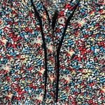 Anthropologie Meadow Rue Floral Print Long Sleeve Henley Top Photo 3