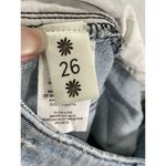 Show Me Your Mumu Blue Arizona High Waisted Denim Shorts Size 26 Distressed Photo 7