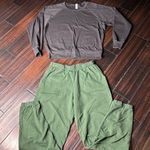 Los Angeles Apparel Terry cotton drawstring sweatpants & long sleeve sweatshirt Photo 0