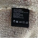 Charlie Paige  Cream Sparkle Sequin Sweater with Split Back L/XL Photo 3