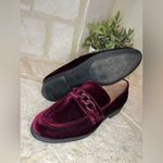 Cole Haan  Burgundy velvet loafers sz 9.5 B Photo 6