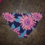 Aerie  M Navy Pink Flower Hipster Bikini Bottom Photo 4