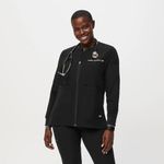 FIGS  Black Scrub Jacket Photo 2